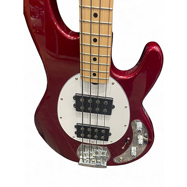 Used Sterling by Music Man Ray4 Candy Apple Red Electric Bass Guitar