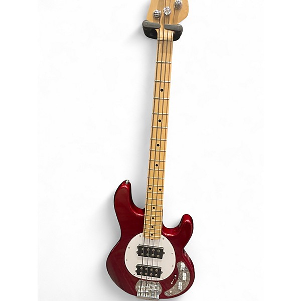 Used Sterling by Music Man Ray4 Candy Apple Red Electric Bass Guitar
