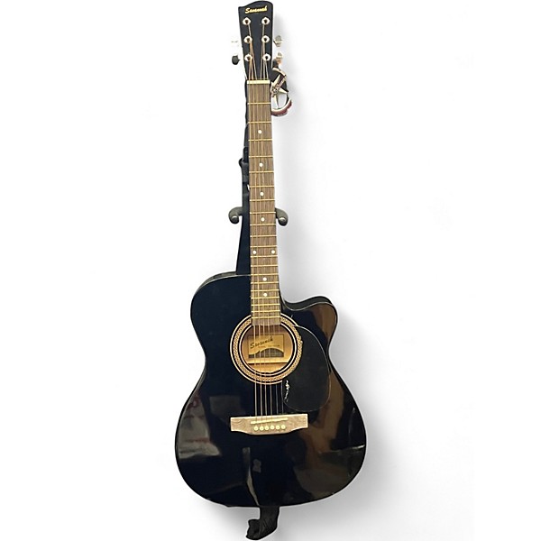 Used Savannah 10CE Black Acoustic Guitar