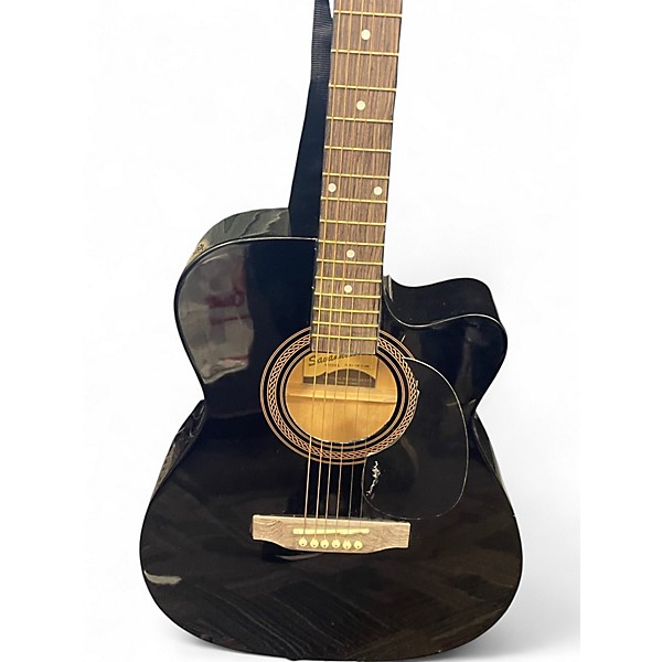 Used Savannah 10CE Black Acoustic Guitar