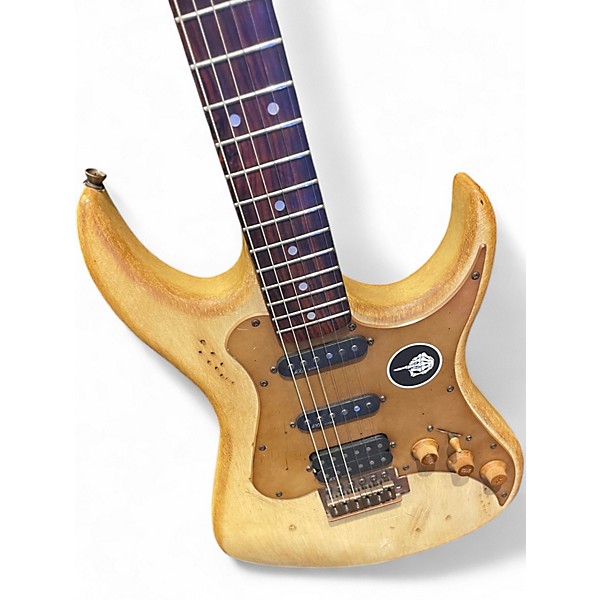 Used AXL BADWATER Natural Solid Body Electric Guitar
