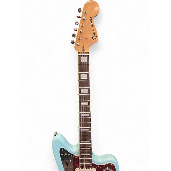Used Squier Classic Vibe 70's Jaguar Daphne Blue Solid Body Electric Guitar