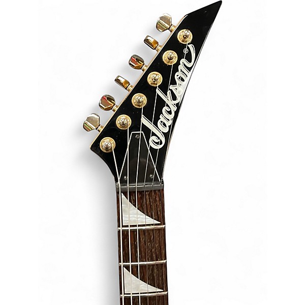 Used Jackson RR3 Randy Rhoads IVORY WITH BLACK PIN STRIPES Solid Body Electric Guitar