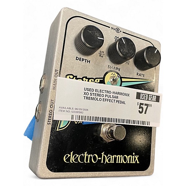 Used Electro-Harmonix XO Stereo Pulsar Tremolo Effect Pedal