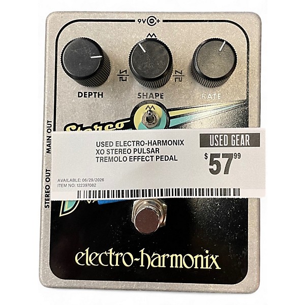 Used Electro-Harmonix XO Stereo Pulsar Tremolo Effect Pedal