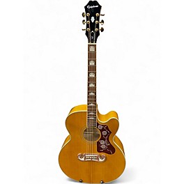 Used Epiphone EJ200SCE Natural Acoustic Electric Guitar