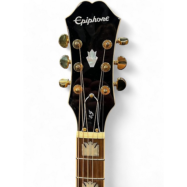 Used Epiphone EJ200SCE Natural Acoustic Electric Guitar