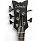Used Schecter Guitar Research Stiletto Studio 5 String Trans Black Electric Bass Guitar