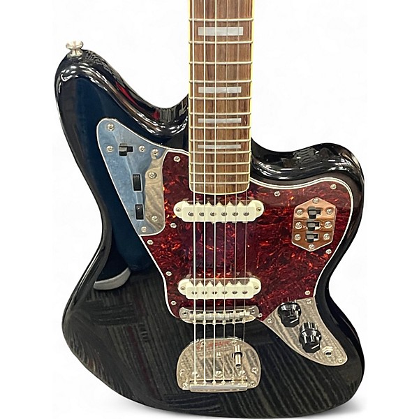 Used Squier Classic Vibe 70s Jaguar Black Solid Body Electric Guitar
