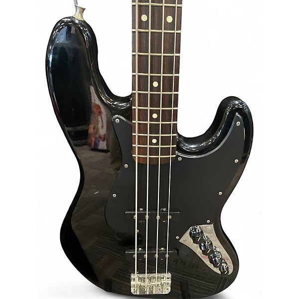 Used Fender Active Jazz Bass Black Electric Bass Guitar