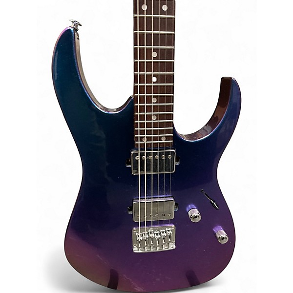 Used Ibanez GRG121SP Blue Metal Chameleon Solid Body Electric Guitar