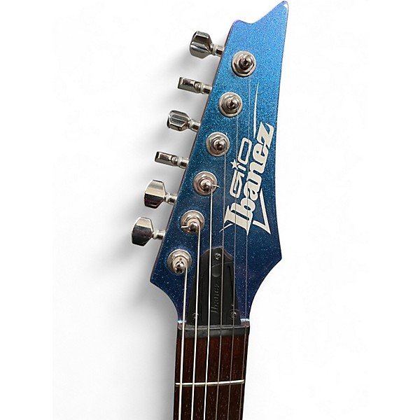 Used Ibanez GRG121SP Blue Metal Chameleon Solid Body Electric Guitar