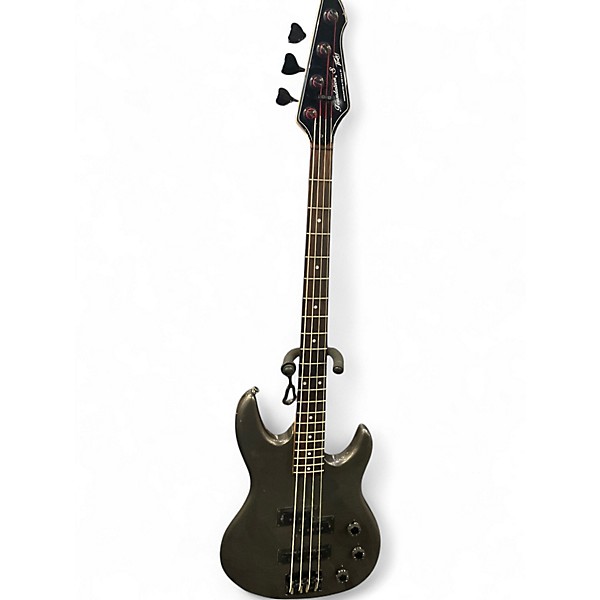Vintage 1989 Peavey Foundation S pj Metallic Gray Electric Bass Guitar