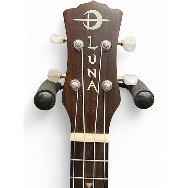 Used Luna Tattoo Concert Natural Ukulele