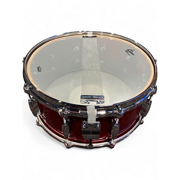 Used Gretsch Drums 14X6.5 USA CUSTOM RED SPARKLE Drum