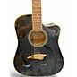 Used Kona K1EBK Black Acoustic Electric Guitar