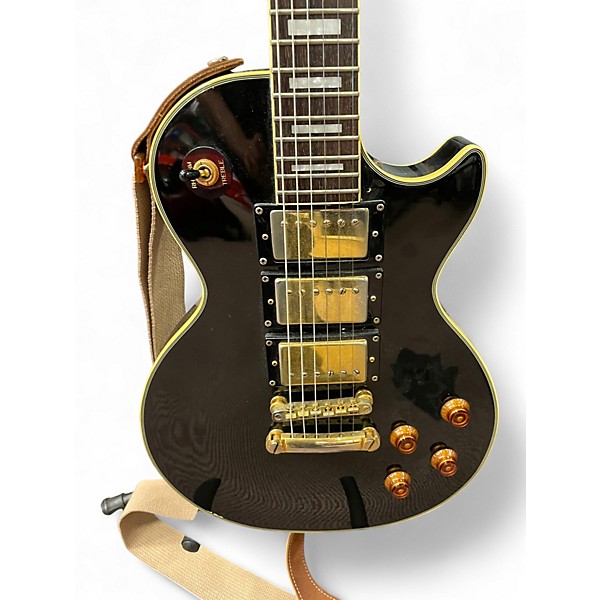 Used Epiphone Les Paul Custom Black Solid Body Electric Guitar