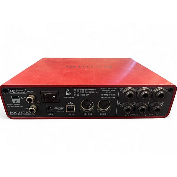 Used Focusrite Scarlett 6i6 Audio Interface