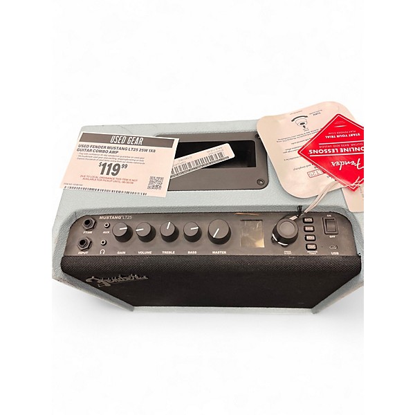 Used Fender Mustang LT25 25W 1x8 Guitar Combo Amp