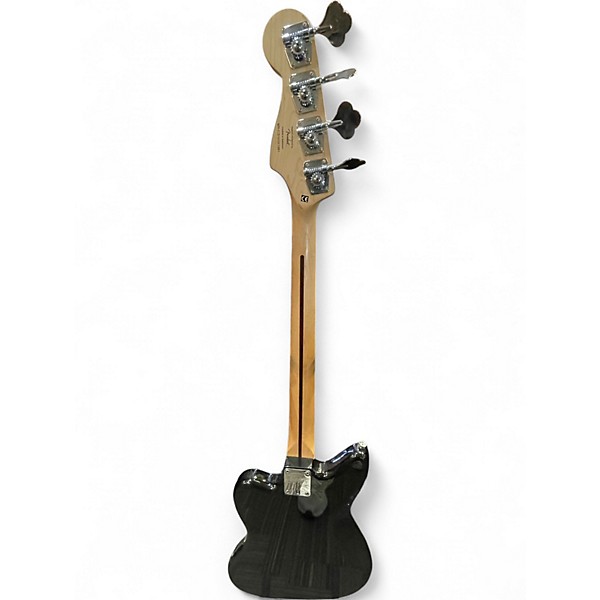 Used Squier Vintage Modified Jaguar Bass Black Electric Bass Guitar