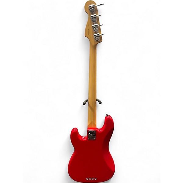 Used 2000s Fender AMERICAN PRECISION BASS Hot Rod Red Electric Bass Guitar