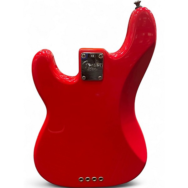 Used 2000s Fender AMERICAN PRECISION BASS Hot Rod Red Electric Bass Guitar