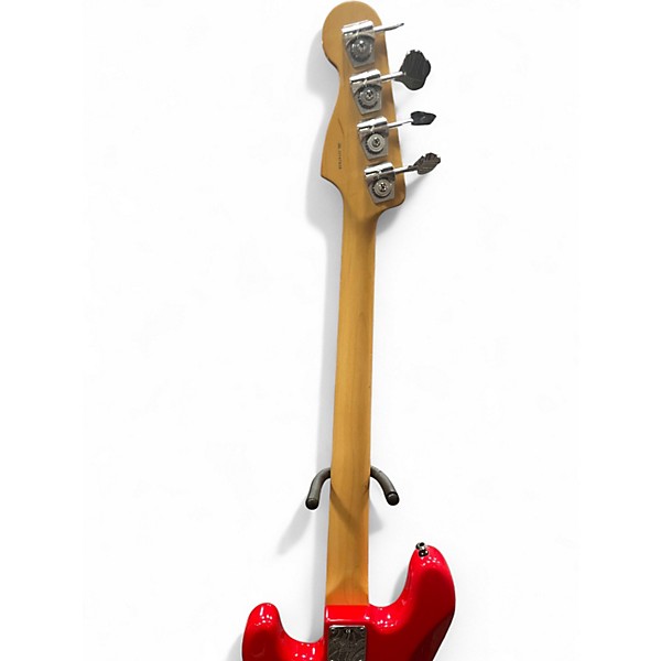 Used 2000s Fender AMERICAN PRECISION BASS Hot Rod Red Electric Bass Guitar