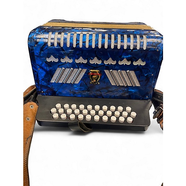 Used Parrot Blue Pearloid Accordion