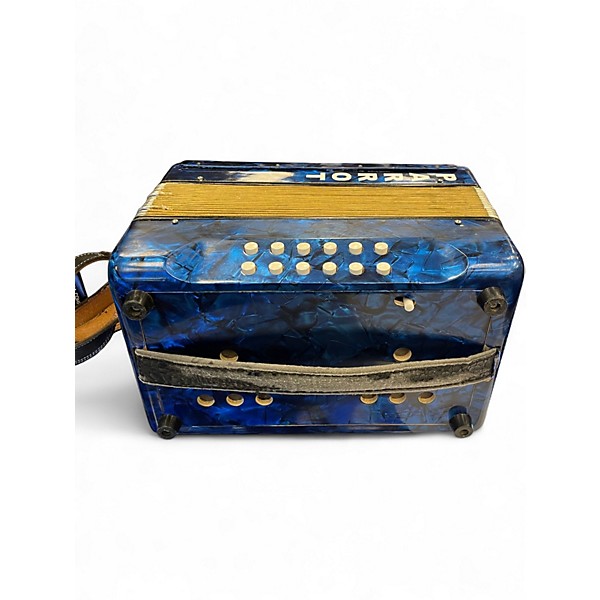 Used Parrot Blue Pearloid Accordion