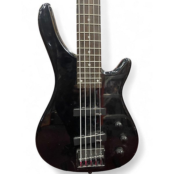 Used Stagg 5 String Bass Black Electric Bass Guitar