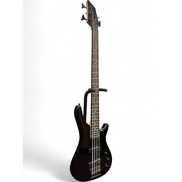 Used Stagg 5 String Bass Black Electric Bass Guitar