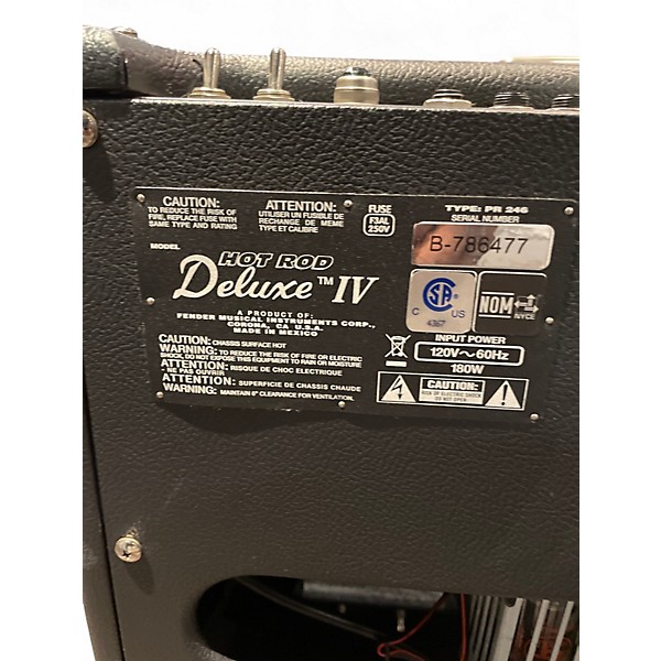 Used Fender Hot Rod Deluxe IV 40W 1x12 Tube Guitar Combo Amp