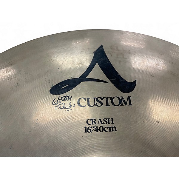 Used Zildjian 16in A Custom Crash Cymbal