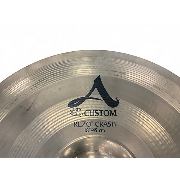 Used Zildjian 18in A Custom Rezo Crash Cymbal