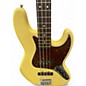 Used Fender Deluxe Active Jazz Bass Cream Electric Bass Guitar