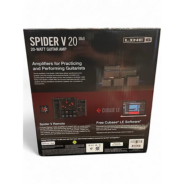 Used Line 6 Spider V 20 MkII 20w 1x8 Guitar Combo Amp