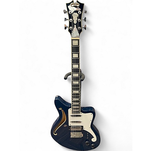 Used D'Angelico Premier Bedford Navy blue Hollow Body Electric Guitar