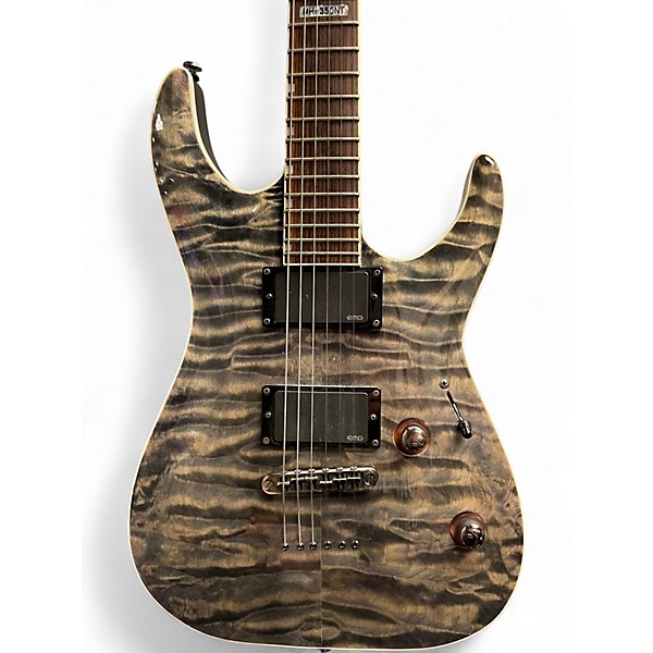 Used ESP LTD MH350NT Gray Solid Body Electric Guitar