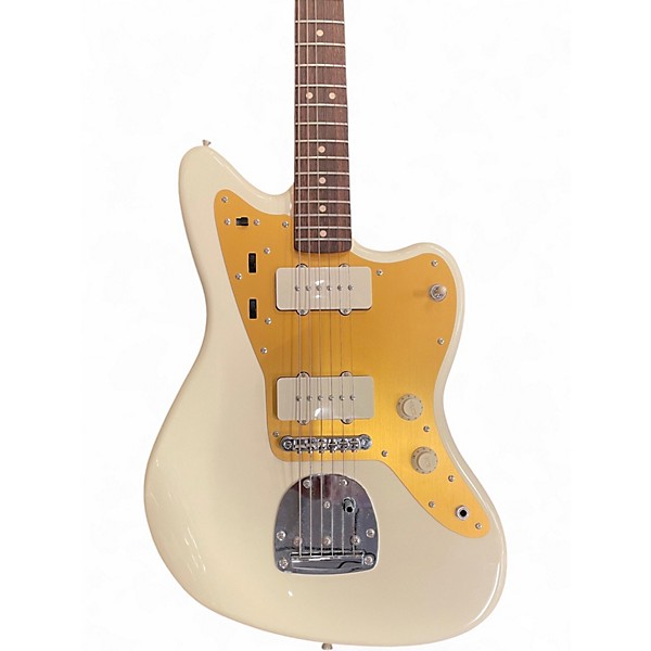 Used Squier J Mascis Jazzmaster Vintage White Solid Body Electric Guitar