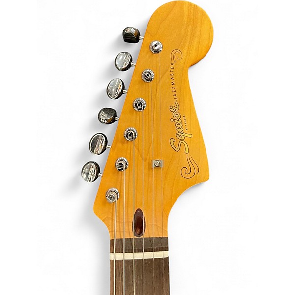 Used Squier J Mascis Jazzmaster Vintage White Solid Body Electric Guitar