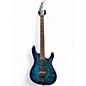 Used Ibanez S670QM Blue Sapphire Solid Body Electric Guitar thumbnail