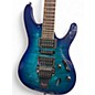 Used Ibanez S670QM Blue Sapphire Solid Body Electric Guitar