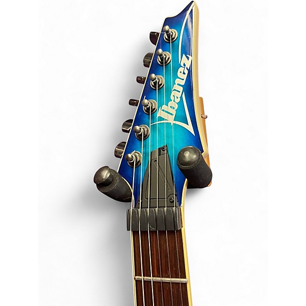 Used Ibanez S670QM Blue Sapphire Solid Body Electric Guitar