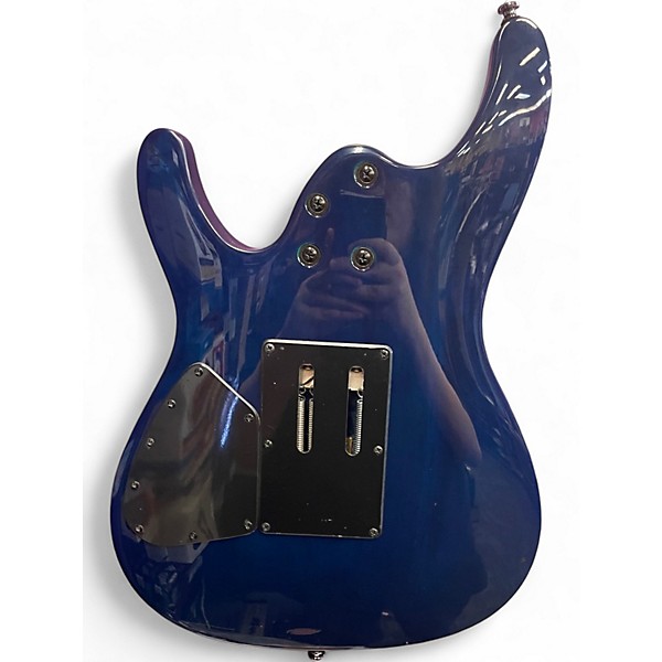 Used Ibanez S670QM Blue Sapphire Solid Body Electric Guitar