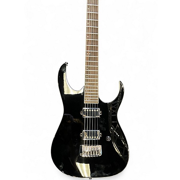 Used Ibanez RGIB21-BK Black Solid Body Electric Guitar