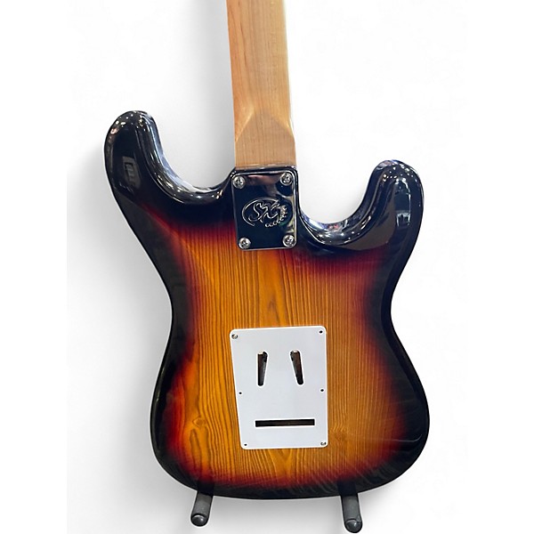 Used Sx Custom Handmade VTG SERIES 2 Tone Sunburst Solid Body Electric Guitar