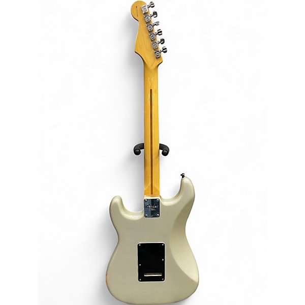 Used Fender American Standard Stratocaster Silver Solid Body Electric Guitar