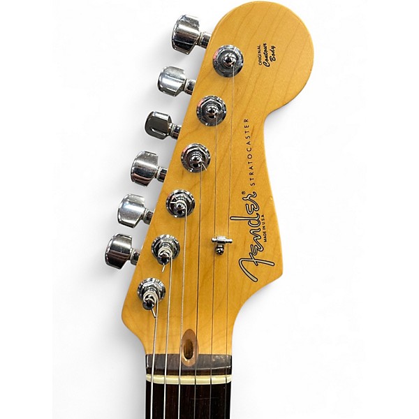 Used Fender American Standard Stratocaster Silver Solid Body Electric Guitar