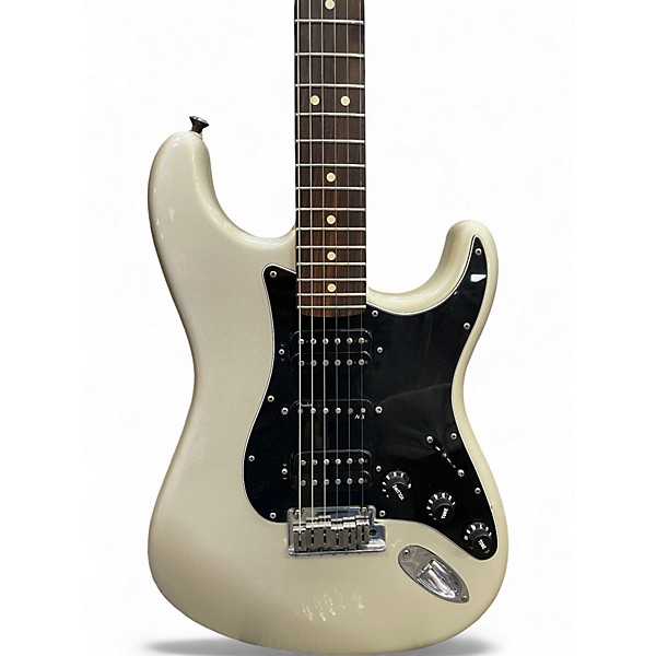 Used Fender American Standard Stratocaster Silver Solid Body Electric Guitar