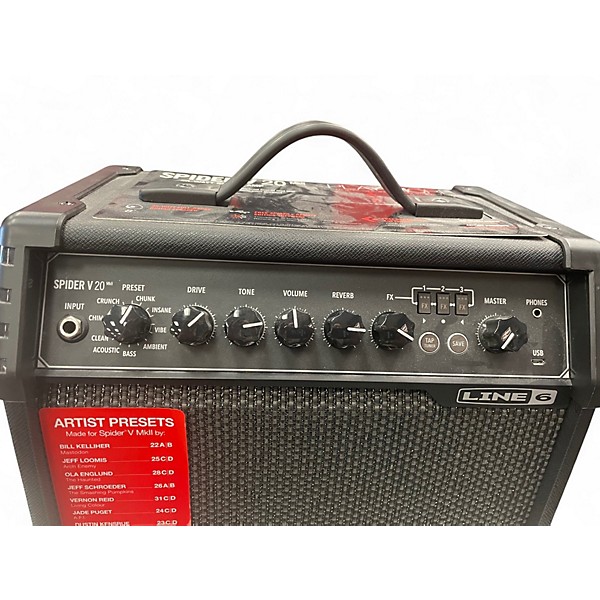 Used Line 6 Spider V 20 MkII 20w 1x8 Guitar Combo Amp